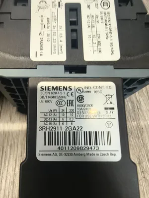 SIEMENS 3RH2140-2BB40 Definite Purpose Contactors | ESS Industrial Equipment Sales (5)