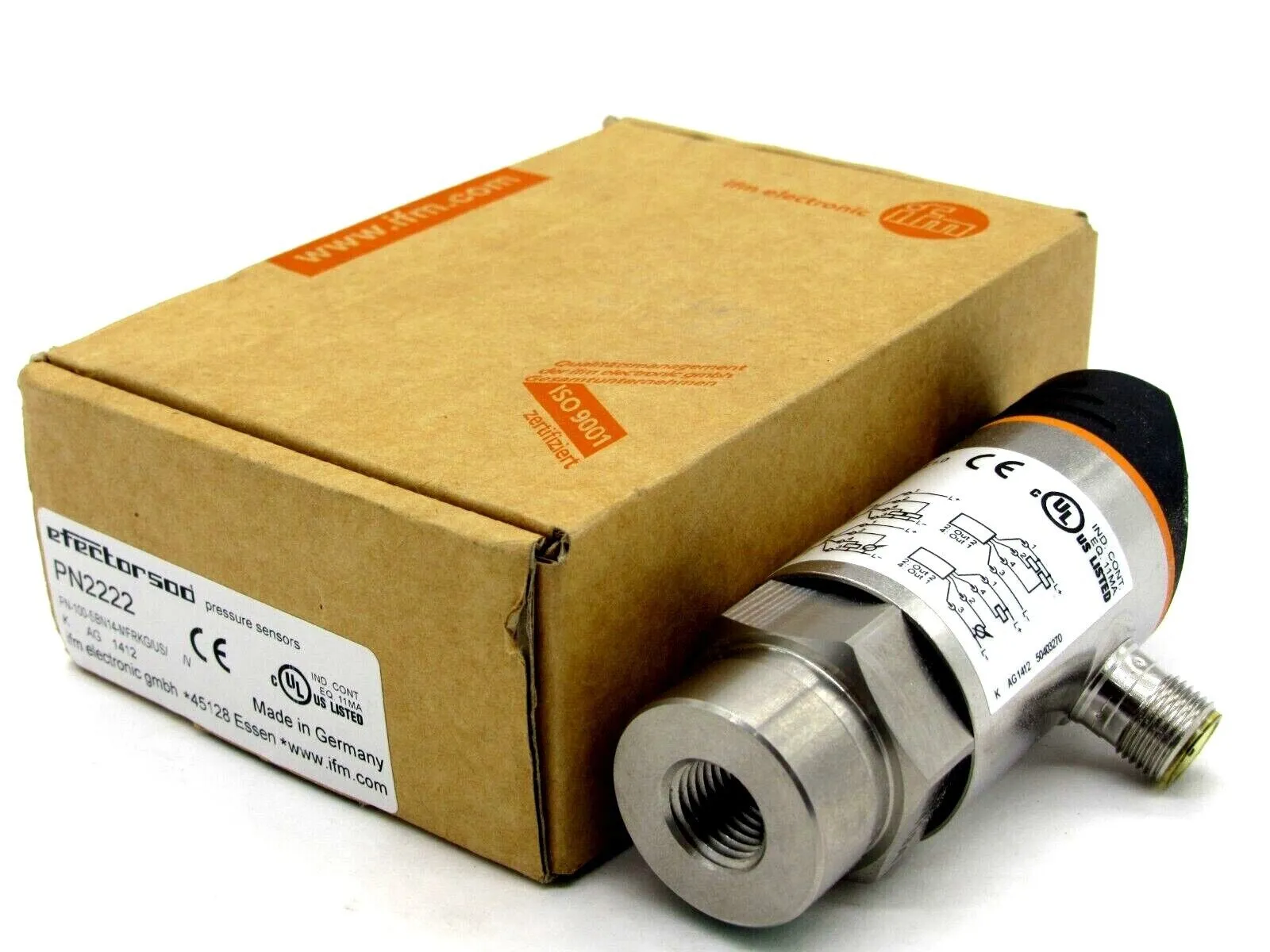 NEW EFECTOR PN-100-SBN14-MFRKG/US/V-PN2222 PRESSURE SENSOR PN2222