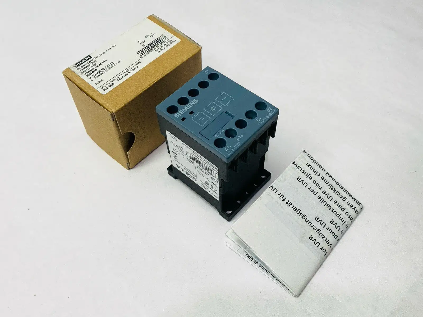 3VA9978-0BF23 | Siemens  Fixed Time Delay Device 24VDC - New Other