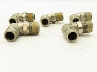 Norgren 124470748 Pneufit Swivel Male Elbow 1/2" OD Tube 1/2" MNPT Lot of 5