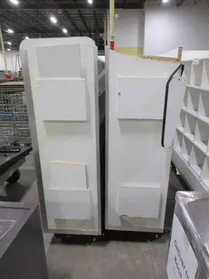 WHITE ROLLING WAREHOUSE CARTS