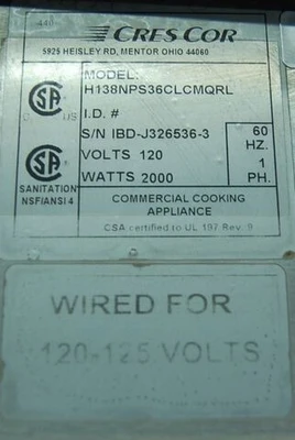 USED Cres Cor H138NPS36CLCMQRL
