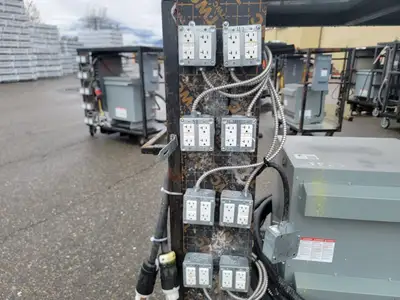 75 kVA Temporary Power Distribution Cart 600V Pri. 208Y/120V Sec.