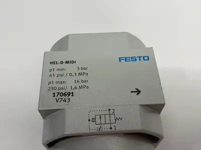 USED FESTO ON/OFF VALVE 2-2 WAY, CLOSED MONOSTABLE, 170691