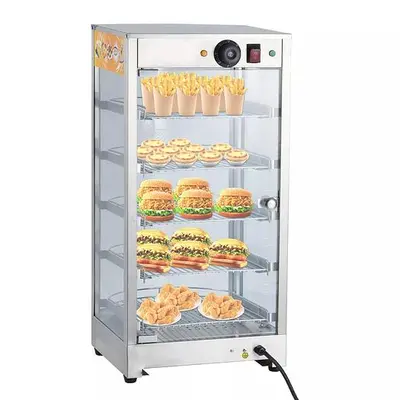 Commercial Food Pizza Pastry Warmer Countertop Display Case 3-Tier / 5-Tier  23" x19" x 34" high
