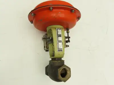 HD Baumann 54-24 588 Pneumatic Diaphragm Actuator 1-1/2"NPT Bronze Globe Valve