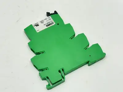 2966016,PLC-BSC-24DC/21 | Phoenix Contact PLC-BSC-24DC/21 Relay Base 2966016 w/ 2961118 6A 250V Relay - Used