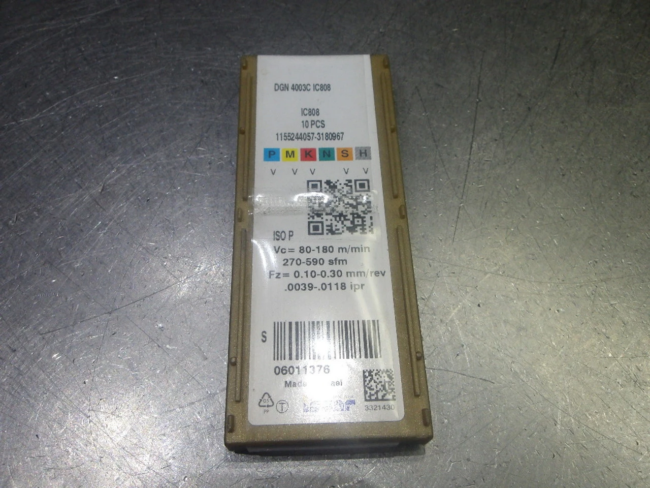 Iscar Carbide Grooving Inserts QTY10 DGN 4003C IC808 (LOC891)
