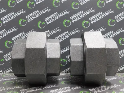 Pair of 2 Unbranded Carbon Steel Union Sockets 3M2 1/2 SP-83 4280 SA105N Used