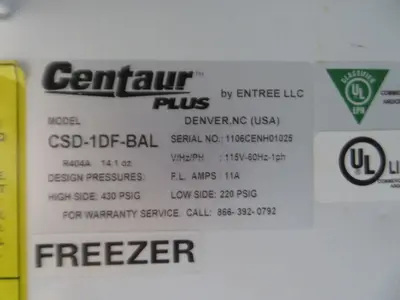 Used CENTAUR CSD-1DF-BAL Refrigerators Texas US | Aucto #1453399
