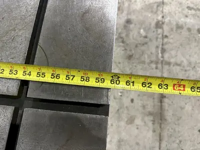 5' X 10' STEEL LAYOUT TABLE: STOCK #22156