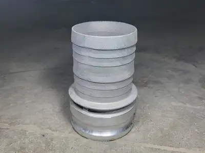 4" Camlock Hose Barb, E400, Type E, Aluminum