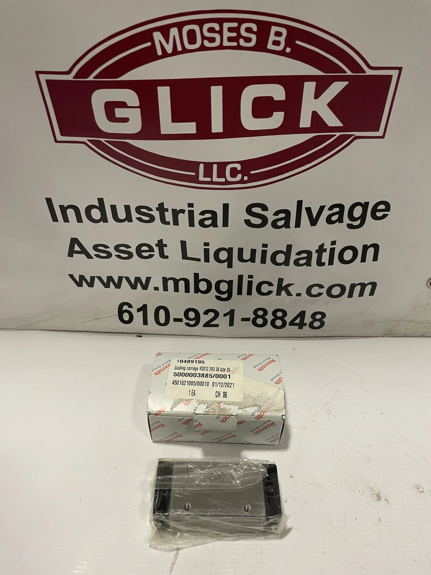 Rexroth 10489195 Linear Bearing Guiding Carriage R2012 293 34 size 25 -NIB