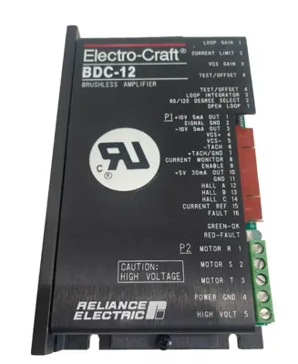 NEW ELECTRO-CRAFT BDC-12 SERVO AMPLIFIER BDC12