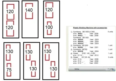 USED 2012 SUMITOMO, &  NISSEI SE130DU-C360    /  DC120-9A