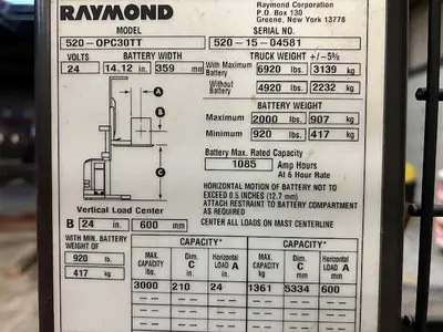 Used 2015 RAYMOND 520OPC30TT Order Pickers Illinois US | Somerset Equipment Sales #1546175