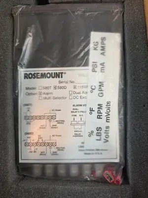 Used ROSEMOUNT 580D Meters - Misc South Carolina US | Palmetto Automation #1507500