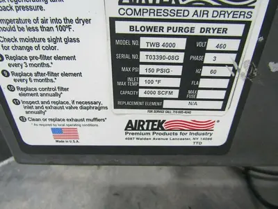 USED AIR/TEK TWB 4000