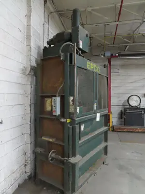 48" X 48" X 24" EPCO VERTICAL HYDRAULIC BALER: STOCK #22919