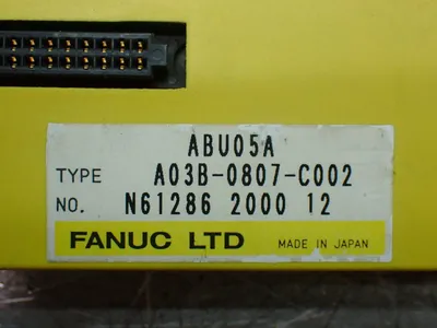 Used FANUC A03B0807C002 I/O Boards & Replacement Parts Ohio US | HGR 24 #885653