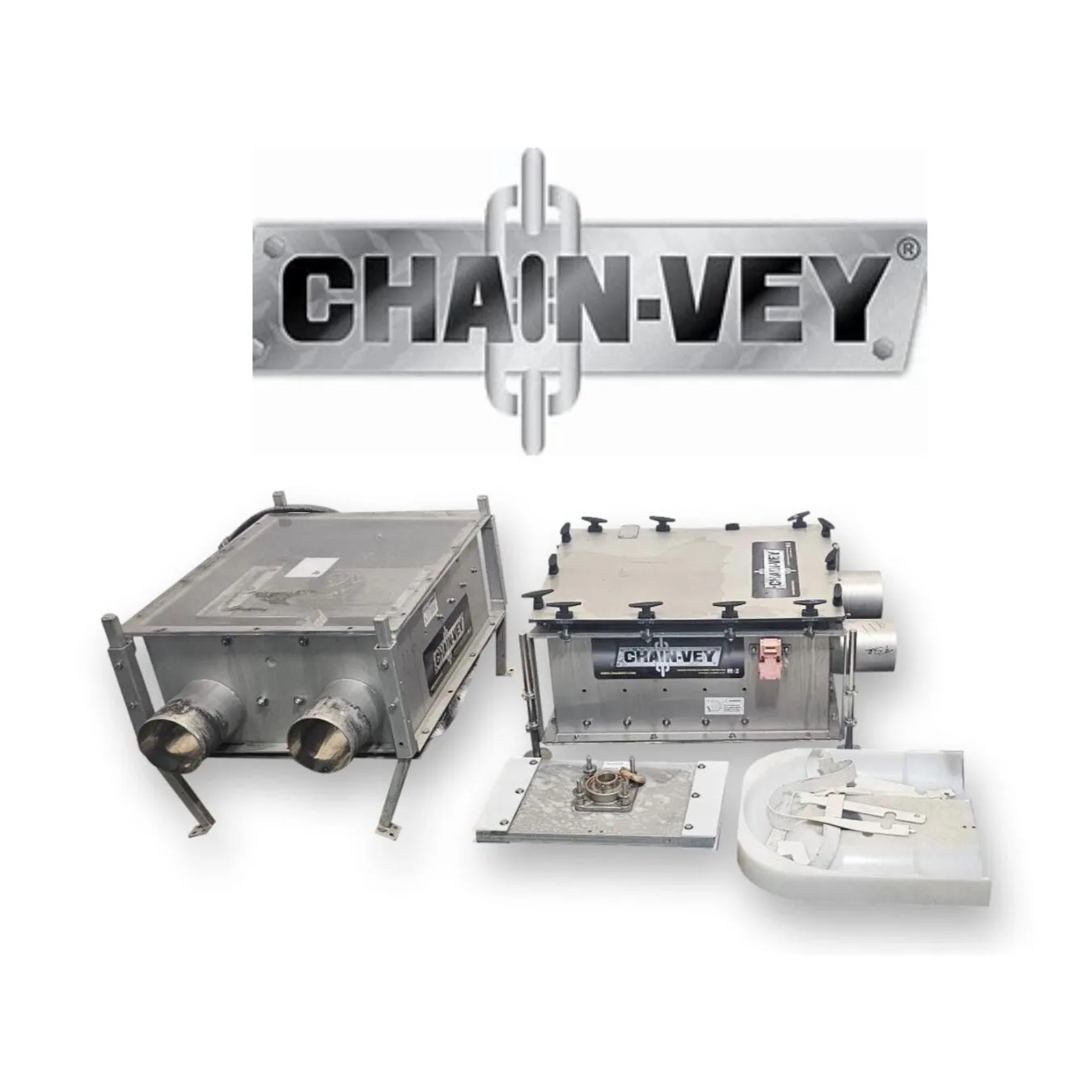 Used 5" Chain-Vey Stainless Steel Tubular Drag Conveyor [PARTS]