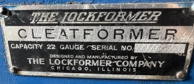 LOCKFORMER 8900 Cleatformer Roll Formers | THREE RIVERS MACHINERY (15)