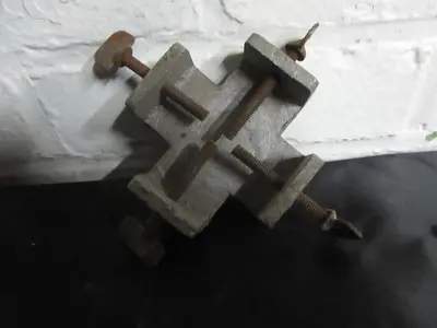 1861-385 RARE ANTIQUE ORNAMENTAL & ENGINE TURNING WORK HOLDING VISE
