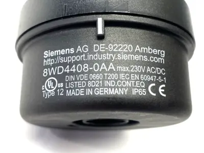 New | in-Stock Siemens Stack Light Signalling Column Connection Element 70mm Dia. Light Source Equipment Michigan US | Maverick Industrial Sales #1400712