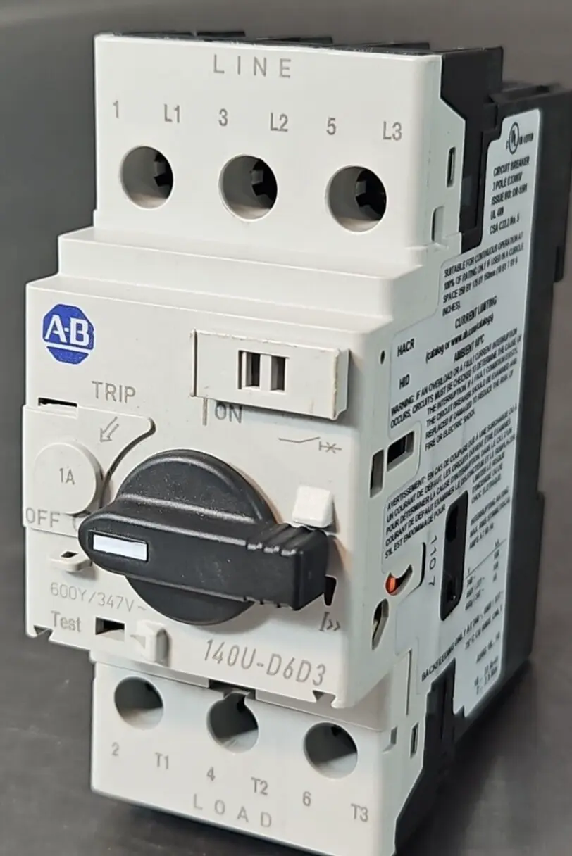 Allen Bradley 140U-D6D3-B10 /B Circuit Breaker 3 Pole 1A loc4C3
