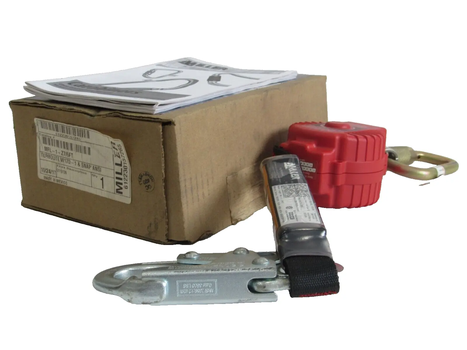 NEW MILLER HONEYWELL MFL-1-Z7/6FT RETRACTING LURBOLITE FALL LIMITER MFL1Z76FT