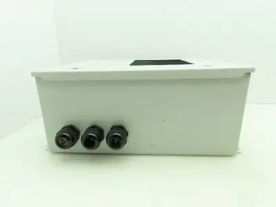 Hoffman A1412CHFL Electrical Enclosure 14x12x6" Terminal Blocks 7x5" Cutout