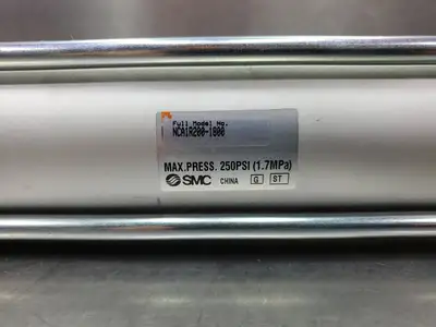 SMC NCA1R200-1800 MAX PRESS. 250PSI (1.7MPa) PNEUMATIC CYLINDER. 6D
