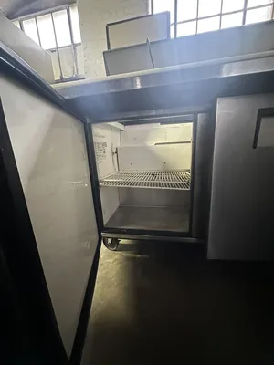 174-0202 True TSSU-48-18M-B 48" Self Contained Mega Top Sandwich Prep Table Cool