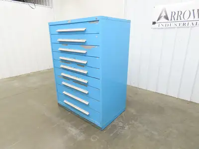 Nu-Era Modular Tool Storage Cabinet 9 Drawer 45x28x61" Stanley Vidmar Lista