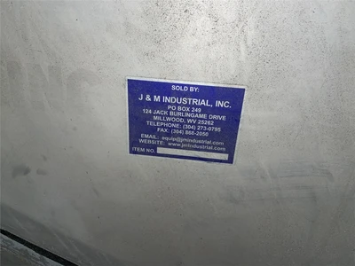 24" Diameter x 20'6" L Wolfking Stainless Incline Screw Conveyor