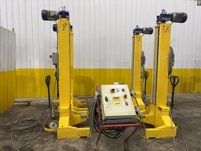 80,000 LBS X 4 LIFTS WHITING MODEL #SCM-100F.4 PORTABLE LIFT JACKS, 2015: STOCK #23684