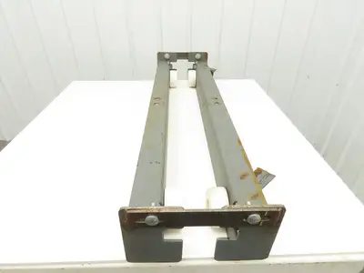 Underhung Bridge Crane End Truck 3-1/4"-7" Beam Flange 49"Length 4" Poly Wheels