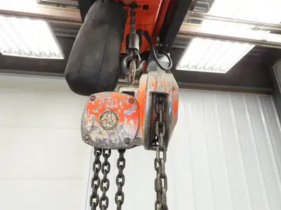 1 Ton 2000Lb Manual Chain Fall Hand Hoist 21' 4" Lift