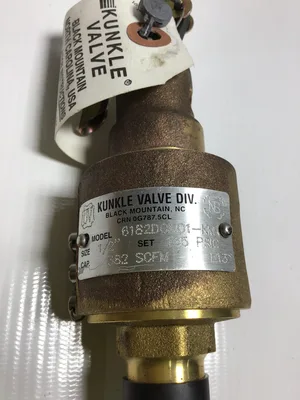 Kunkle 6162DOMO1-KM-0165 Safety Relief Valve – 1″ Inlet x 1-1/4″ Outlet, 165 psig
