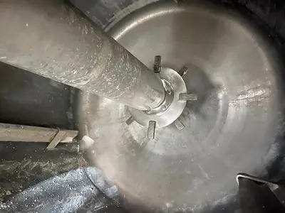 Used 300 Gallon Jacketed Tank, 316 Stainless Steel, With 85 HP Disperser