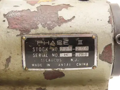 Phase II 225-204 Lathe Mill Indexer Dividing Head 10° 36-Hole 5" Plate 5C