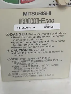 USED MITSUBISHI ELECTRIC FR-E520-0.1K