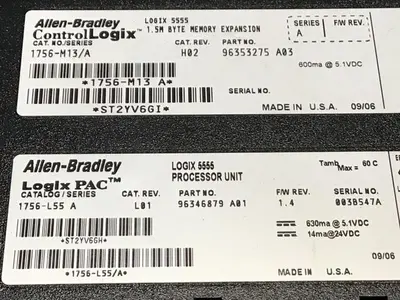 USED ALLEN BRADLEY 1756-L55 SER A