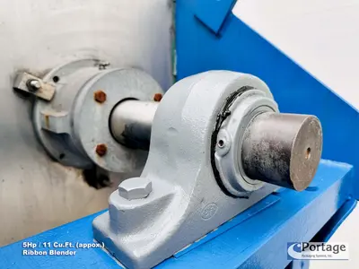 USED AARON PROCESS EQUIPMENT 11-CU.FT. JACKETED RIBBON BLENDER