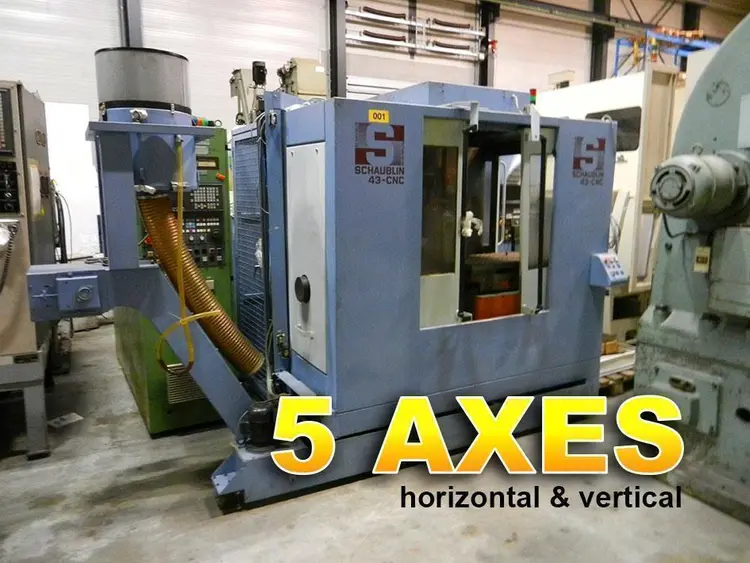 Used SCHAUBLIN 43 CNC UGV X:720 - Y:520 - Z:420 MM Horizontal Table Type Boring Mills BE | Apt International N.V #361923