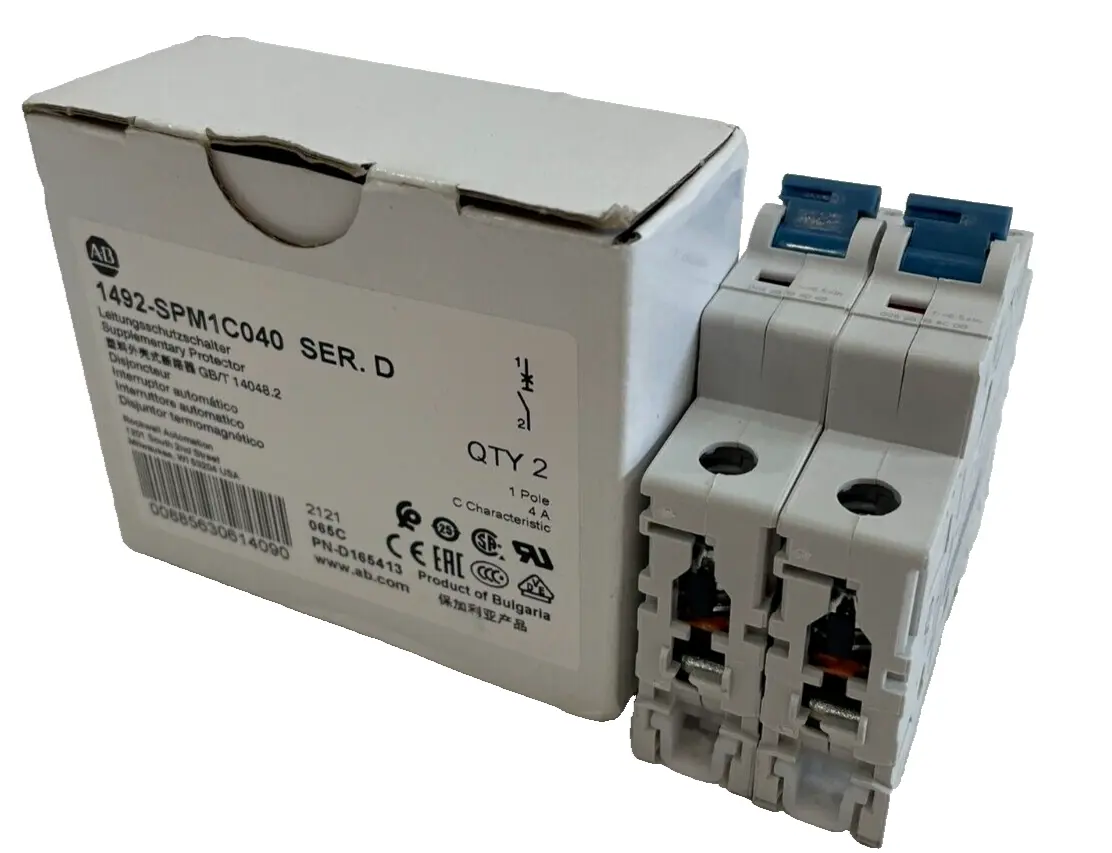 A / B 1492-SPM1C040 SUPPLEMENTARY PROTECTOR SER.D 1492SPM1C040 NEW, SURPLUS