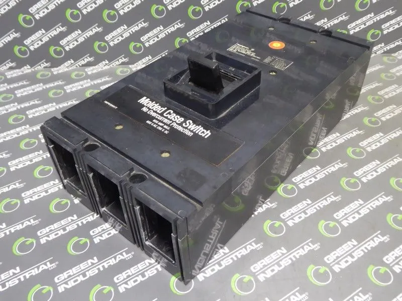 Westinghouse MC3800NW Molded Case Switch 800A 600VAC 3 Pole Used