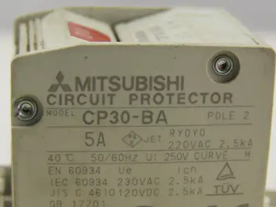 Mitsubishi CP30-BA 5A Circuit Protector 2 Poles 220V