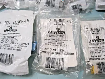 Huge Mixed Lot Leviton QuickPort Connectors 41108-RG5 49518-RI5 & More NEW H12