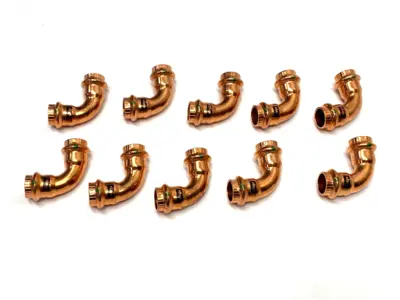 New | in-Stock Viega ProPress 90° Elbow, Copper, Press Conn. 1/2" x 1/2" LOT OF 10 Plumbing Equipment Michigan US | Maverick Industrial Sales #1483134